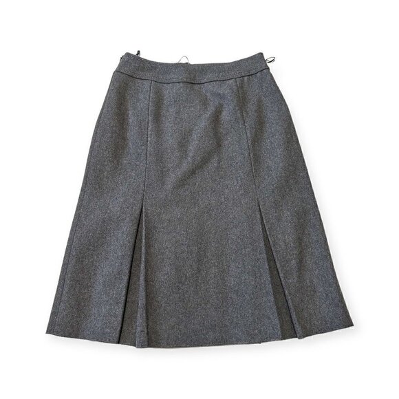 MIU‎ MIU Gray Wool Pleated Skirt, Size 44 Italy, Never worn new condition - Picture 6 of 14